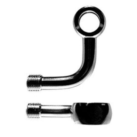 Banjo 90° lateral largo M10 Venhill cromado - motoscamaralweb.com