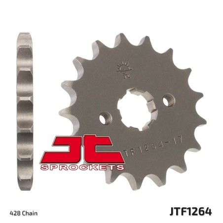 Piñón JT SPROCKETS acero estándar 1264 - Paso 428 - motoscamaralweb.com