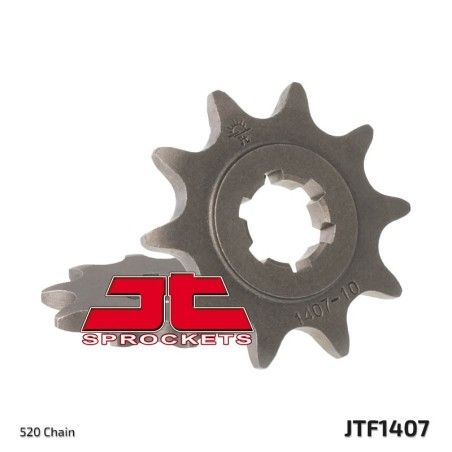 Piñón JT SPROCKETS acero estándar 1407 - Paso 520 - motoscamaralweb.com