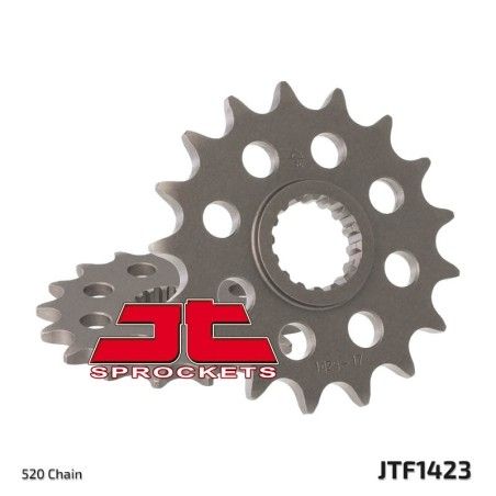 Piñón JT SPROCKETS acero estándar 1423 - Paso 520 - motoscamaralweb.com