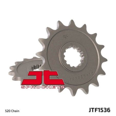 Piñón JT SPROCKETS acero estándar 1536 - Paso 520 - motoscamaralweb.com