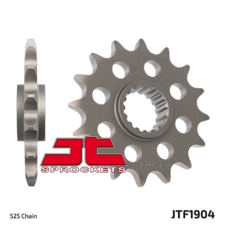 Piñón JT SPROCKETS acero estándar 1904 - Paso 525 - motoscamaralweb.com