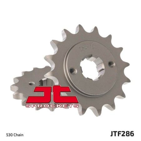 Piñón JT SPROCKETS acero estándar 286 - Paso 520 - motoscamaralweb.com