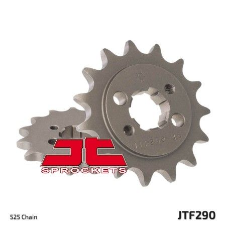 Piñón JT SPROCKETS acero estándar 290 - Paso 525 - motoscamaralweb.com