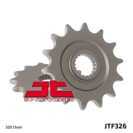 Piñón JT SPROCKETS acero estándar 326 - Paso 520 - motoscamaralweb.com