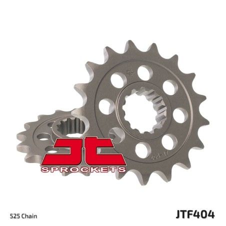 Piñón JT SPROCKETS acero estándar 404 - Paso 525 - motoscamaralweb.com