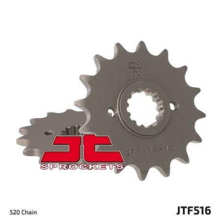 Piñón JT SPROCKETS acero estándar 516 - Paso 520 - motoscamaralweb.com