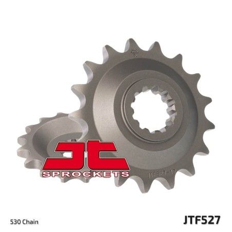 Piñón JT SPROCKETS acero estándar 527 - Paso 530 - motoscamaralweb.com