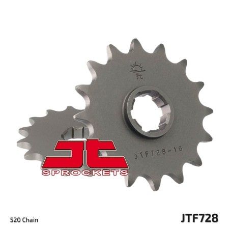 Piñon JT 728 de acero con 15 dientes - motoscamaralweb.com