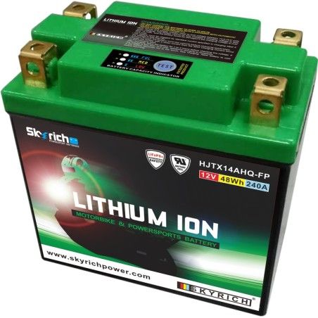 Batería de litio Skyrich LTX14L (Con indicador de carga) - motoscamaralweb.com