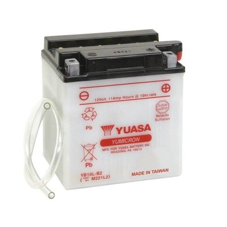 Batería YUASA YB10L-B2 Combipack (con electrolito) - motoscamaralweb.com