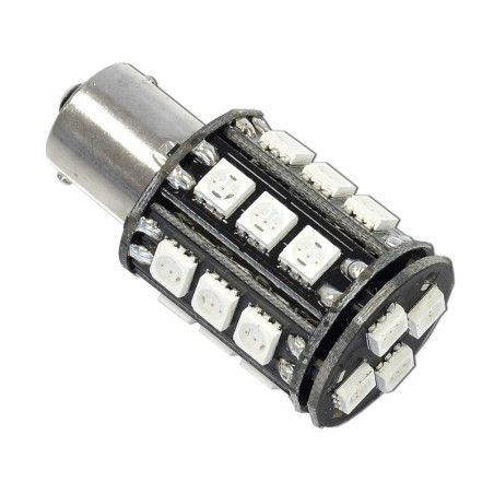 Lámpara V PARTS LED BAU15s 22 leds 12V ámbar - motoscamaralweb.com