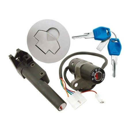 Juego cerraduras Aprilia RS 125 (92-98). Pegaso 650 (92-96) - motoscamaralweb.com