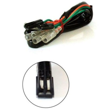 Cables conexión intermitentes Honda tipo origen Largo: 350mm - motoscamaralweb.com