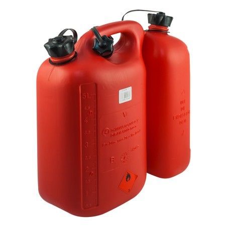 BIDÓN 5+3L POLIETILENO REFORZADO DE ALTA DENSIDAD CON EMBUDO UNIVERSA