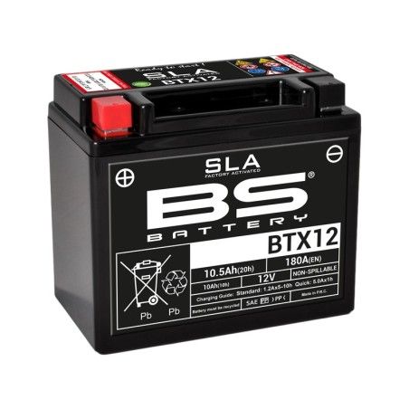 Batería BS BATTERY SLA BTX12 (FA) - motoscamaralweb.com