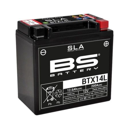 Batería BS BATTERY SLA BTX14L (FA) - motoscamaralweb.com