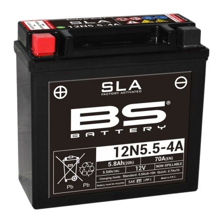 Batería BS BATTERY SLA 12N5.5-4A / 4B (FA) - motoscamaralweb.com