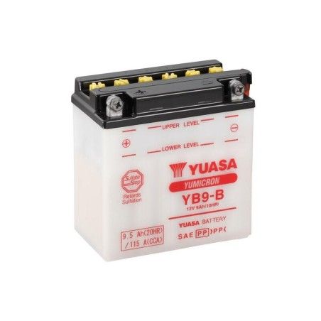 Batería YUASA YB9-B Combipack (con electrolito) - motoscamaralweb.com