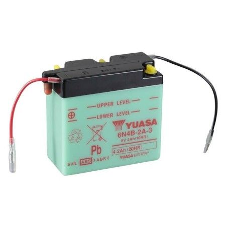Batería YUASA 6N4B-2A-3 Dry charged (sin electrolito) - motoscamaralweb.com