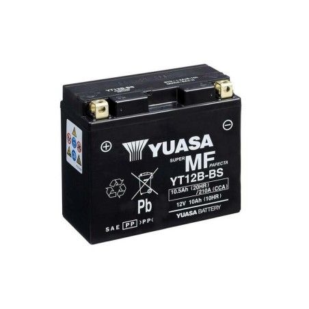 Batería YUASA YT12B-BS Combipack (con electrolito) - motoscamaralweb.com
