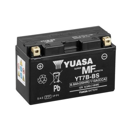 Batería YUASA YT7B-BS Combipack (con electrolito) - motoscamaralweb.com