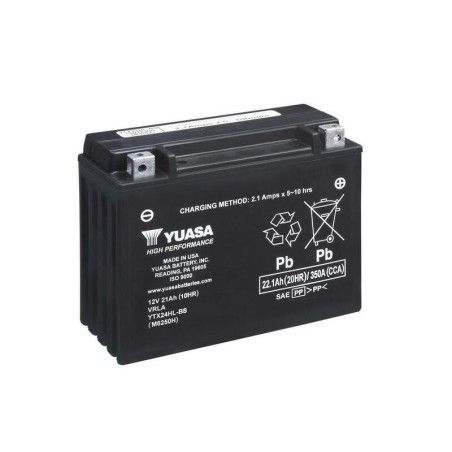 Batería YUASA YTX24HL-BS Combipack (con electrolito) - motoscamaralweb.com