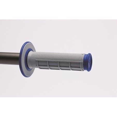 Puños Renthal Dual MX medio cuadradillo blando azul G157- motoscamaral