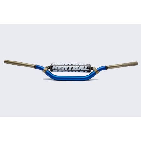 Manillar RENTHAL Twinwall Villopoto/Stewart azul con protector negro 996-01-BU-07-185 - motoscamaralweb.com