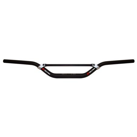 Manillar SCAR X² Stewart/Villopoto Ø28.6mm - Negro / Protector blanco - motoscamaralweb.com
