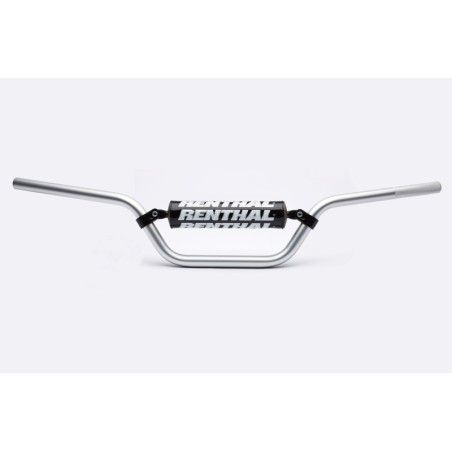 Manillar Renthal quad Banshee plata con protector negro 636-01-SI-03-219 - motoscamaralweb.com