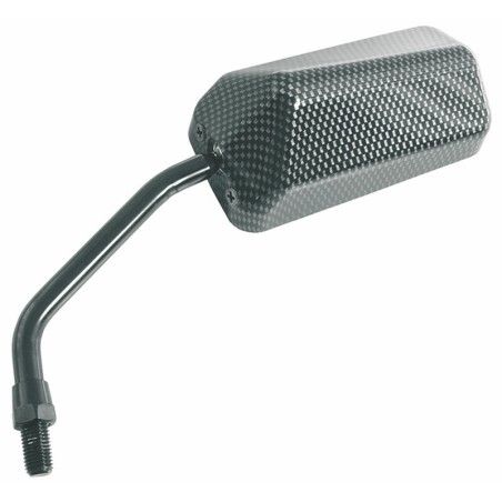 Juego de retrovisores universales V PARTS F1 M10 carbon look brillo - motoscamaralweb.com