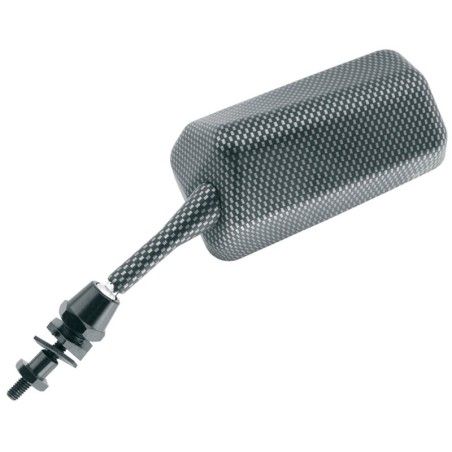 Juego de retrovisores universales V PARTS Rectangular F1 carbon look - motoscamaralweb.com