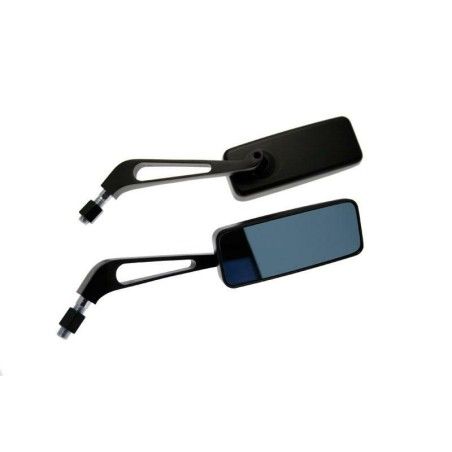 Juego de retrovisores universales V PARTS City negro - motoscamaralweb.com