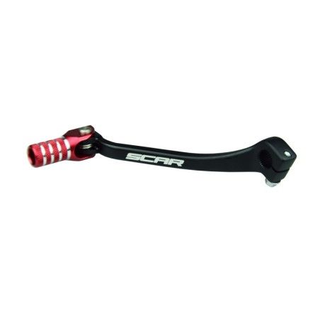 Pedal de cambio SCAR - Negro / Puntera roja - motoscamaralweb.com