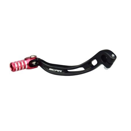 Pedal de cambio SCAR - Negro / Puntera roja - motoscamaralweb.com