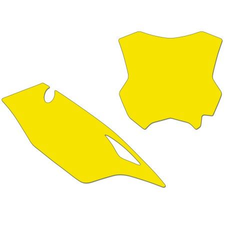 Kit adhesivos portanúmeros Blackbird KX450 19 standard/amarillo - motoscamaralweb.com