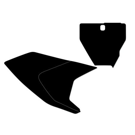 Kit adhesivos portanúmeros Blackbird HVA TC/FC 19 standard/negro - motoscamaralweb.com