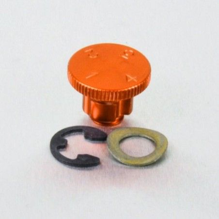 Regulador maneta 4 posiciones Pro-Bolt Aluminio naranja LDA10O - motoscamaralweb.com