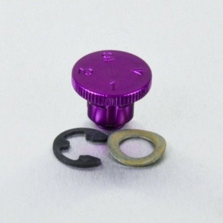 Regulador maneta 4 posiciones Pro-Bolt Aluminio violeta LDA10P - motoscamaralweb.com