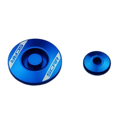 Tapones de motor SCAR - Azul- motoscamaralweb.com