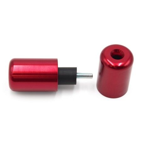 Juego contrapesos manillar V PARTS aluminio Suzuki rojo - motoscamaralweb.com