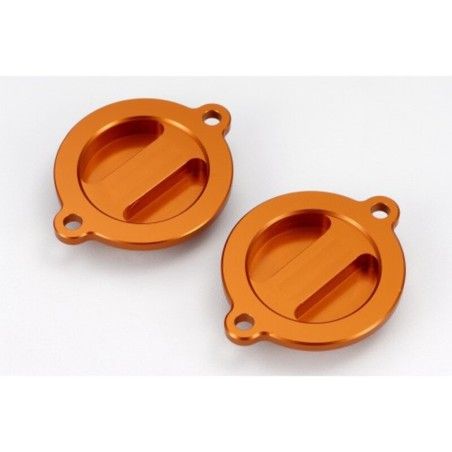 Tapa filtro de aceite naranja KTM V PARTS - motoscamaralweb.com