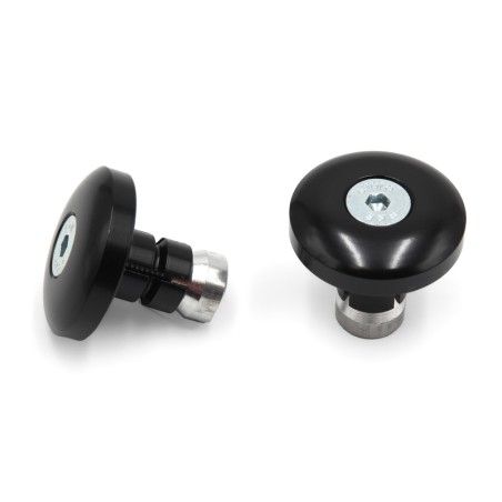 Juego contrapesos manillar V PARTS aluminio 13.5mm negro - motoscamaralweb.com