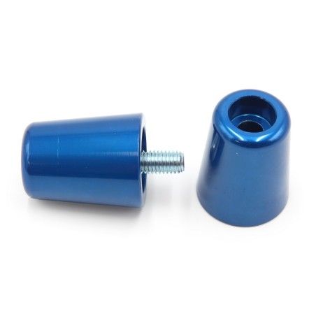 Juego contrapesos manillar V PARTS aluminio Kawasaki azul - motoscamaralweb.com