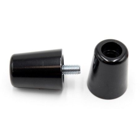 Juego contrapesos manillar V PARTS aluminio Kawasaki negro - motoscamaralweb.com