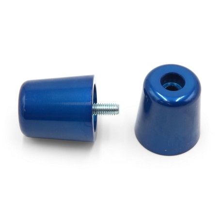 Juego contrapesos manillar V PARTS aluminio Piaggio azul - motoscamaralweb.com