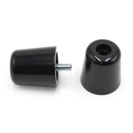 Juego contrapesos manillar V PARTS aluminio Piaggio negro - motoscamaralweb.com