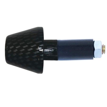 Juego contrapesos manillar V PARTS cónicos aluminio 13.5mm carbono - motoscamaralweb.com