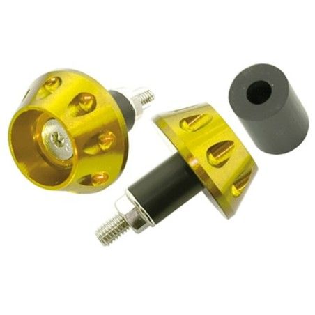 Juego contrapesos manillar V PARTS aluminio universal oro - motoscamaralweb.com